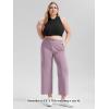 imageODODOS Womens Modal Soft Wide Leg Pants with Pockets Adjustable Shockcord High Waist Casual Lounge Pants272931quot InseamTaro Purple