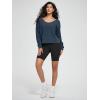 imageODODOS Womens Modal SoftBreezy Wide Scoop Neck Pullover Oversized Long Sleeve SweatshirtsDeep Blue