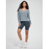imageODODOS Womens Modal SoftBreezy Wide Scoop Neck Pullover Oversized Long Sleeve SweatshirtsGrey Blue