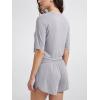 imageODODOS Womens PeachSoft Relaxed Fit Cropped TShirt Short Sleeve Crew Neck Casual Lounge TopLight Gray
