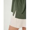 imageODODOS Womens Side Split Tee Modal Soft Raglan Short Sleeve Relaxed Fit Casual Lounge TShirts Yoga TopsArmy Green