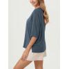 imageODODOS Womens Side Split Tee Modal Soft Raglan Short Sleeve Relaxed Fit Casual Lounge TShirts Yoga TopsDark Blue