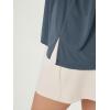 imageODODOS Womens Side Split Tee Modal Soft Raglan Short Sleeve Relaxed Fit Casual Lounge TShirts Yoga TopsDark Blue
