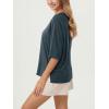 imageODODOS Womens Side Split Tee Modal Soft Raglan Short Sleeve Relaxed Fit Casual Lounge TShirts Yoga TopsDeep Teal