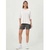 imageODODOS Womens Side Split Tee Modal Soft Raglan Short Sleeve Relaxed Fit Casual Lounge TShirts Yoga TopsWhite