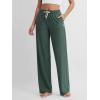 imageODODOS Womens Straight Leg Pants Ultra Soft Stratum Tech Relaxed Casual Pajama Lounge Pants with Pockets29 InseamAspen Heather