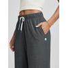 imageODODOS Womens Straight Leg Pants Ultra Soft Stratum Tech Relaxed Casual Pajama Lounge Pants with Pockets29 InseamCharcoal Heather