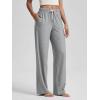 imageODODOS Womens Straight Leg Pants Ultra Soft Stratum Tech Relaxed Casual Pajama Lounge Pants with Pockets29 InseamGrey Heather