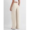 imageODODOS Womens Straight Leg Pants Ultra Soft Stratum Tech Relaxed Casual Pajama Lounge Pants with Pockets29 InseamMilkweed Heather