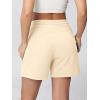 imageODODOS Womens Sweat Shorts 5quot Cotton French Terry High Waist Workout Casual Lounge Shorts with PocketsBeige