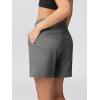imageODODOS Womens Sweat Shorts 5quot Cotton French Terry High Waist Workout Casual Lounge Shorts with PocketsCharcoal Heather