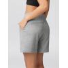 imageODODOS Womens Sweat Shorts 5quot Cotton French Terry High Waist Workout Casual Lounge Shorts with PocketsGrey Heather
