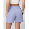 imageODODOS Womens Sweat Shorts 5quot Cotton French Terry High Waist Workout Casual Lounge Shorts with PocketsJacaranda