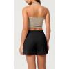 imageODODOS Womens Sweat Shorts Cotton French Terry Curved Hem Workout Casual Relaxed Lounge Shorts with PocketsBlack