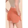 imageODODOS Womens Sweat Shorts Cotton French Terry Curved Hem Workout Casual Relaxed Lounge Shorts with PocketsDusted Clay