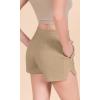 imageODODOS Womens Sweat Shorts Cotton French Terry Curved Hem Workout Casual Relaxed Lounge Shorts with PocketsIncense