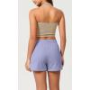 imageODODOS Womens Sweat Shorts Cotton French Terry Curved Hem Workout Casual Relaxed Lounge Shorts with PocketsJacaranda