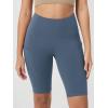 imageODODOS Womens Tummy Control Yoga Shorts 20 with Pockets High Waist Athletic Workout Shorts5quot  8quot  10quot InseamInkblue