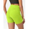 imageODODOS Womens Tummy Control Yoga Shorts 20 with Pockets High Waist Athletic Workout Shorts5quot  8quot  10quot InseamNeon Green Yellow