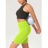 imageODODOS Womens Tummy Control Yoga Shorts 20 with Pockets High Waist Athletic Workout Shorts5quot  8quot  10quot InseamNeon Green Yellow