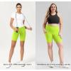 imageODODOS Womens Tummy Control Yoga Shorts 20 with Pockets High Waist Athletic Workout Shorts5quot  8quot  10quot InseamNeon Green Yellow