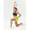 imageODODOS Womens Tummy Control Yoga Shorts 20 with Pockets High Waist Athletic Workout Shorts5quot  8quot  10quot InseamNeon Green Yellow