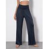 imageODODOS Womens Wide Leg Palazzo Lounge Pants with Pockets Light Weight Loose Comfy Casual Pajama Pants262830quot32quot InseamMidnightno Pocket
