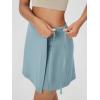 imageODODOS Wrap Skorts for Women Builtin Shorts High Waist Tennis Skirts with Pockets for Casual Athletic GolfChambray