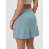 imageODODOS Wrap Skorts for Women Builtin Shorts High Waist Tennis Skirts with Pockets for Casual Athletic GolfChambray