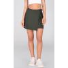 imageODODOS Wrap Skorts for Women Builtin Shorts High Waist Tennis Skirts with Pockets for Casual Athletic GolfCharcoal