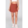 imageODODOS Wrap Skorts for Women Builtin Shorts High Waist Tennis Skirts with Pockets for Casual Athletic GolfCinnamon