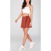 imageODODOS Wrap Skorts for Women Builtin Shorts High Waist Tennis Skirts with Pockets for Casual Athletic GolfCinnamon