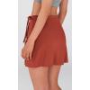 imageODODOS Wrap Skorts for Women Builtin Shorts High Waist Tennis Skirts with Pockets for Casual Athletic GolfCinnamon