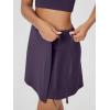 imageODODOS Wrap Skorts for Women Builtin Shorts High Waist Tennis Skirts with Pockets for Casual Athletic GolfDark Purple