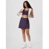 imageODODOS Wrap Skorts for Women Builtin Shorts High Waist Tennis Skirts with Pockets for Casual Athletic GolfDark Purple
