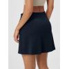 imageODODOS Wrap Skorts for Women Builtin Shorts High Waist Tennis Skirts with Pockets for Casual Athletic GolfDeep Navy
