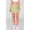 imageODODOS Wrap Skorts for Women Builtin Shorts High Waist Tennis Skirts with Pockets for Casual Athletic GolfMatcha