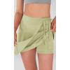 imageODODOS Wrap Skorts for Women Builtin Shorts High Waist Tennis Skirts with Pockets for Casual Athletic GolfMatcha