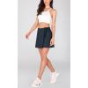 imageODODOS Wrap Skorts for Women Builtin Shorts High Waist Tennis Skirts with Pockets for Casual Athletic GolfNavy