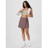 imageODODOS Wrap Skorts for Women Builtin Shorts High Waist Tennis Skirts with Pockets for Casual Athletic GolfPurple Taupe