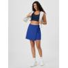 imageODODOS Wrap Skorts for Women Builtin Shorts High Waist Tennis Skirts with Pockets for Casual Athletic GolfRoyal Blue