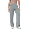 imageODODOS Womens Modal Soft Wide Leg Pants Elastic High Waist Casual Lounge Relaxed Pants with Pockets  27quot Inseam Grey Blue Medium