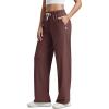 imageODODOS Womens Straight Leg Pants Ultra Soft Stratum Tech Relaxed Casual Pajama Lounge Pants with Pockets29 InseamJava Heather