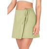 imageODODOS Wrap Skorts for Women Builtin Shorts High Waist Tennis Skirts with Pockets for Casual Athletic GolfMatcha
