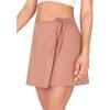 imageODODOS Wrap Skorts for Women Builtin Shorts High Waist Tennis Skirts with Pockets for Casual Athletic GolfOld Rose