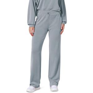 imageODODOS Womens Modal Soft Wide Leg Pants with Pockets Adjustable Shockcord High Waist Casual Lounge Pants272931quot InseamSlate Grey