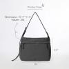 imageODODOS 20L Crossbody Tote Bag Large Capacity Lightweight Hobo Shoulder Sling Bags for Gym Shopping Beach TravelClassic Black