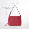 imageODODOS 20L Crossbody Tote Bag Large Capacity Lightweight Hobo Shoulder Sling Bags for Gym Shopping Beach TravelJester Red