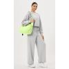 imageODODOS 20L Crossbody Tote Bag Large Capacity Lightweight Hobo Shoulder Sling Bags for Gym Shopping Beach TravelShadow Lime