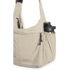 imageODODOS 20L Crossbody Tote Bag Large Capacity Lightweight Hobo Shoulder Sling Bags for Gym Shopping Beach TravelStone Gray